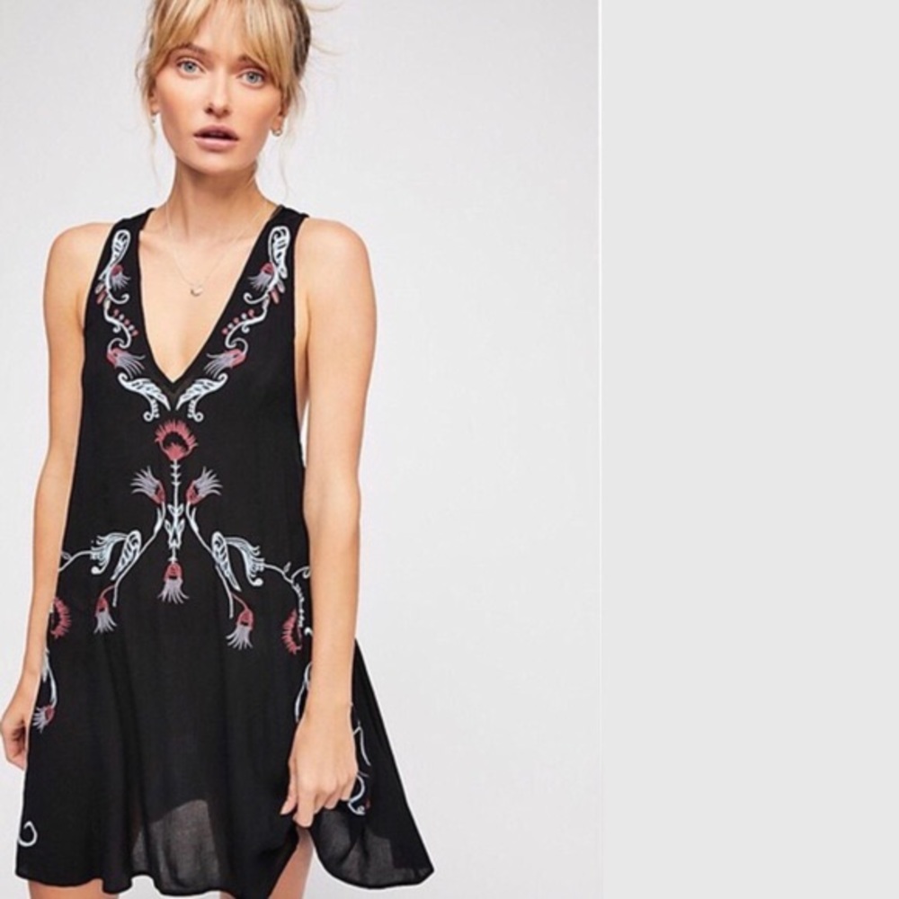 Free People Adelaide Festival Embroidered Dress